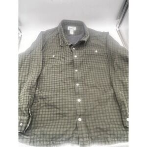 Duluth Trading Men's 4XL Lined Shirt Jacket Olive Green Button Front